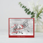 Cartes Pour Fêtes Annuelles Noël Snow Bells (Debout devant)