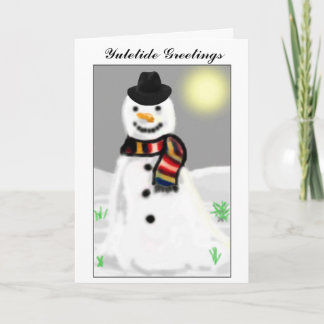 Cartes Pour Fêtes Annuelles Noël (Snowman)