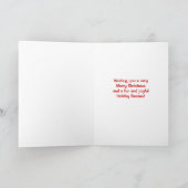 Cartes Pour Fêtes Annuelles Noël Snowman et ami (Intérieur)