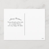 Cartes Pour Fêtes Annuelles Noël Snowman Rabbit Casquette Aquarelle (Dos)