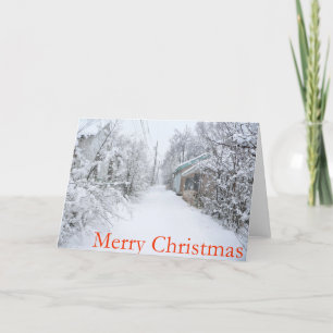 Cartes Pour Fêtes Annuelles Noël Snowy Nouveau-Mexique