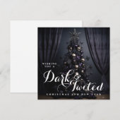 Cartes Pour Fêtes Annuelles Noël sombre et tordu Vacances de la nouvelle année (Devant / Derrière)