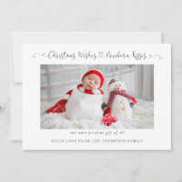 Noël Souhaite les nouveaux-nés Baisers Nouveau béb