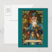 Cartes Pour Fêtes Annuelles Noël Souhaits Vintage (Devant / Derrière)