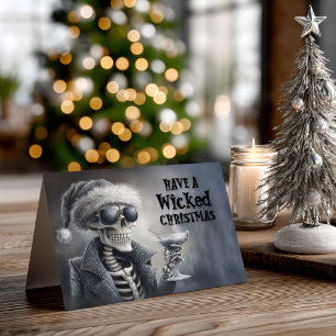 Cartes Pour Fêtes Annuelles Noël squelette méchant