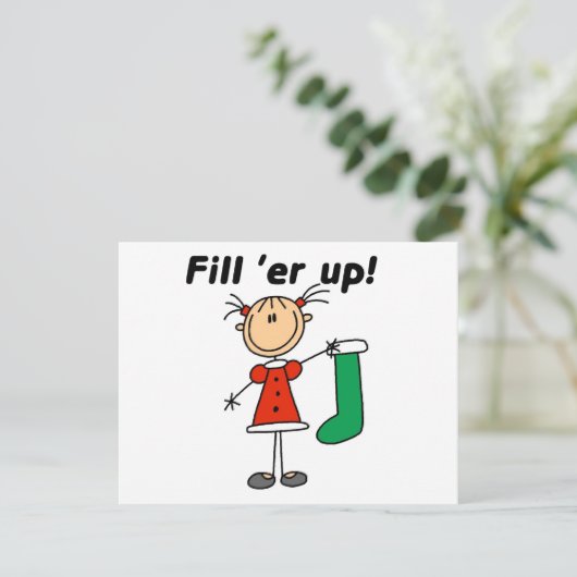 Cartes Pour Fêtes Annuelles Noël Stocker Remplir 'er Up Tshirts et cadeaux (Debout devant)