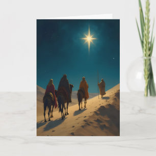 Cartes Pour Fêtes Annuelles Noël suivant l'étoile