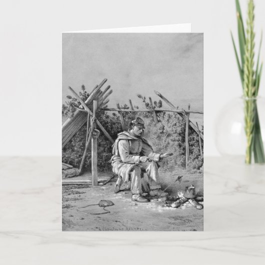 Cartes Pour Fêtes Annuelles Noël sur le piquet (Devant)