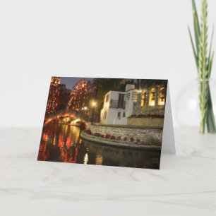 Cartes Pour Fêtes Annuelles Noël sur San Antonio Riverwalk