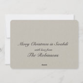 Cartes Pour Fêtes Annuelles Noël swahili (Dos)