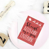 Cartes Pour Fêtes Annuelles Noël sympa et amusant Père Noël Sleigh