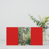 Cartes Pour Fêtes Annuelles Noël T-Rex Dinosaur (Debout devant)