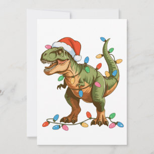 Cartes Pour Fêtes Annuelles Noël T Rex Dinosaure Xmas Dino Tyrannosaure