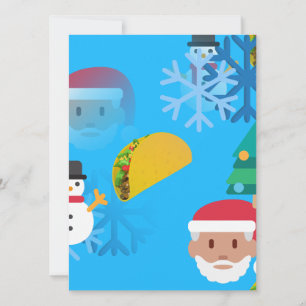 Cartes Pour Fêtes Annuelles noël taco emoji