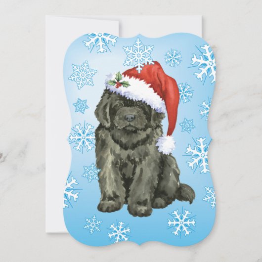 Cartes Pour Fêtes Annuelles Noël Terre-Neuve (Devant)