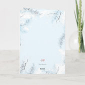 Cartes Pour Fêtes Annuelles Noël tout blanc (Dos)