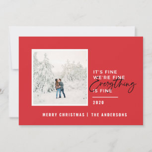 Cartes Pour Fêtes Annuelles noël tout est bon typographie photo