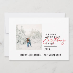 Cartes Pour Fêtes Annuelles noël tout est bon typographie photo