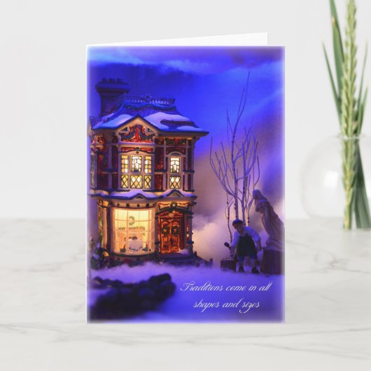 Cartes Pour Fêtes Annuelles Noël traditionnel (Devant)