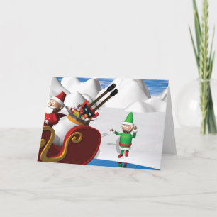 Cartes Pour Fêtes Annuelles Noël triste d'Elf