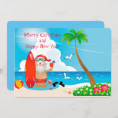 Cartes Pour Fêtes Annuelles Noël tropical (Devant / Derrière)