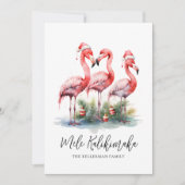 Cartes Pour Fêtes Annuelles Noël tropical de Mele Kalikimaka (Devant)