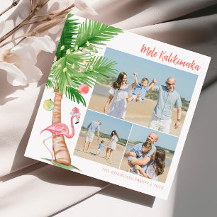 Cartes Pour Fêtes Annuelles Noël tropical hawaïen Mele Kalikimaka