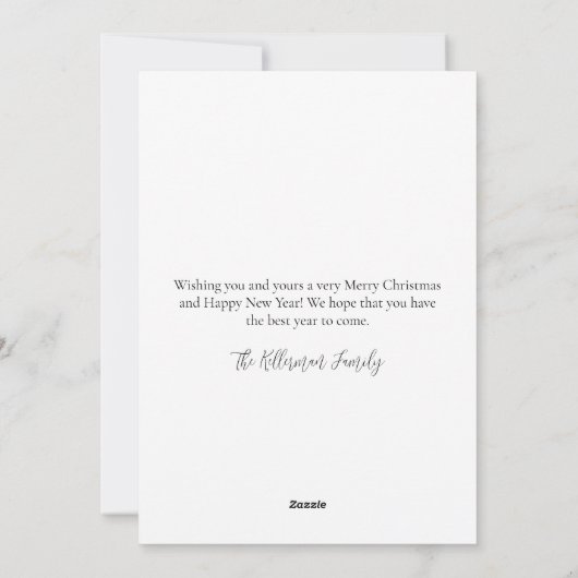 Cartes Pour Fêtes Annuelles Noël tropical heureux (Dos)