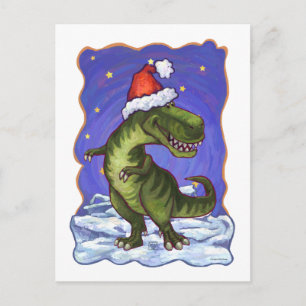 Cartes Pour Fêtes Annuelles Noël Tyrannosaurus
