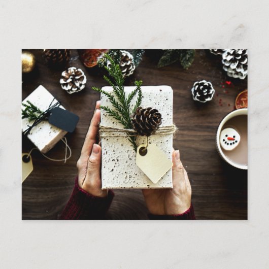 Cartes Pour Fêtes Annuelles Noël - Un moment de donner (Devant)