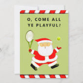 Cartes Pour Fêtes Annuelles Noël unique de tennis (Devant)