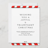 Cartes Pour Fêtes Annuelles Noël unique de tennis (Dos)