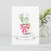 Cartes Pour Fêtes Annuelles Noël unique Red & Green Cute Cactus (Debout devant)