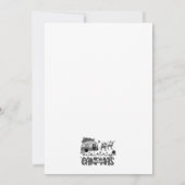 Cartes Pour Fêtes Annuelles Noël Vacances Camper Reindeer extérieur Noir (Dos)