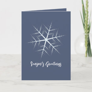 Cartes Pour Fêtes Annuelles Noël Vacances Marine Bleu Simple Flèche de neige
