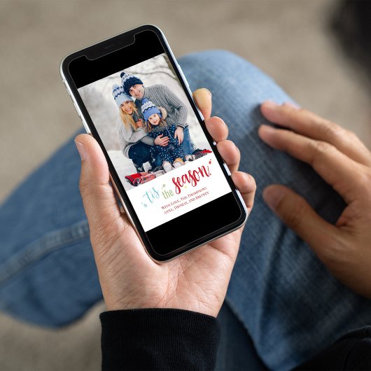 Cartes Pour Fêtes Annuelles Noël Vacances Simple C'est la saison mignonne