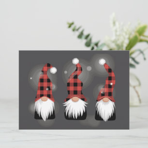 Cartes Pour Fêtes Annuelles Noël Vacances Xmas Drôle Hiver Gnome Amant