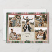 Cartes Pour Fêtes Annuelles Noël velours funky bow rouge boho 6 photo (Dos)