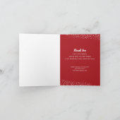 Cartes Pour Fêtes Annuelles NOËL Verdure Merci d'entreprise replié (Intérieur)