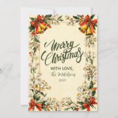 Cartes Pour Fêtes Annuelles Noël vert classique (Devant)