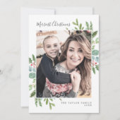 Cartes Pour Fêtes Annuelles Noël vert Merriest Christmas Newsletter (Devant)