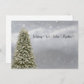 Cartes Pour Fêtes Annuelles Noël veut que nous soyons ensemble (Devant / Derrière)