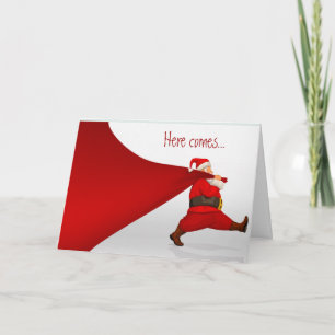Cartes Pour Fêtes Annuelles Noël veut un dessin amusant Père Noël pour tout le