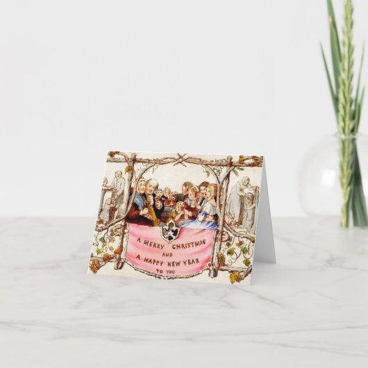 Cartes Pour Fêtes Annuelles Noël victorien (Devant)