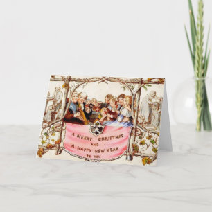 Cartes Pour Fêtes Annuelles Noël victorien