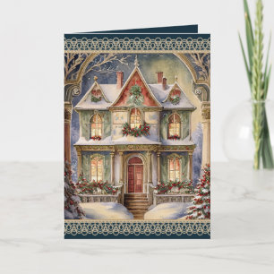 Cartes Pour Fêtes Annuelles Noël victorien élégant