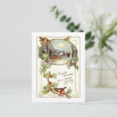 Cartes Pour Fêtes Annuelles Noël vintage (Debout devant)