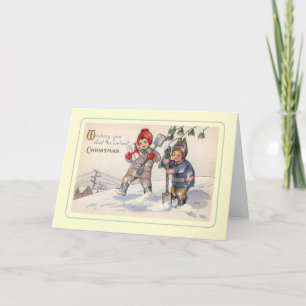 Cartes Pour Fêtes Annuelles Noël vintage