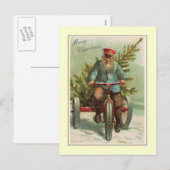 Cartes Pour Fêtes Annuelles Noël vintage (Devant / Derrière)