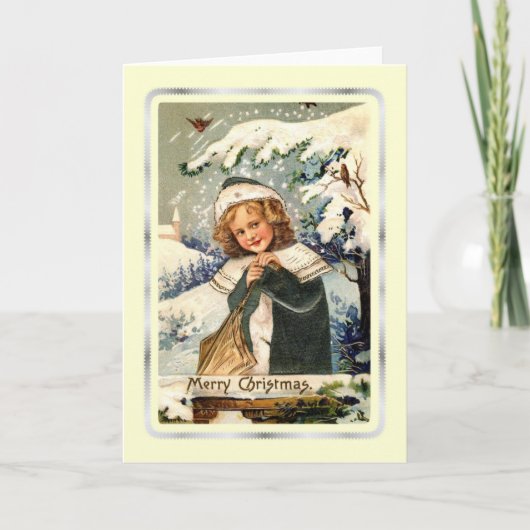 Cartes Pour Fêtes Annuelles Noël vintage (Devant)